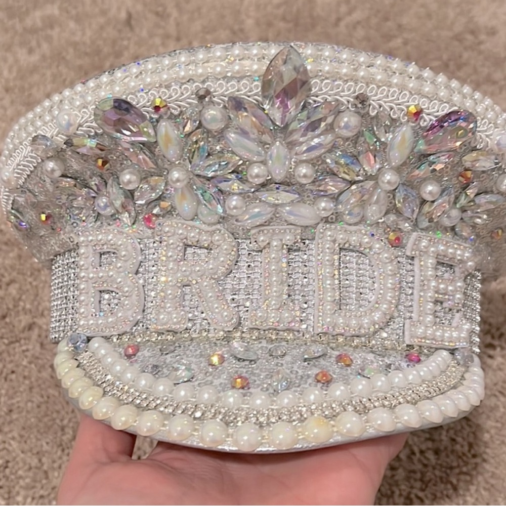 Bride bling captains hat ⛵️